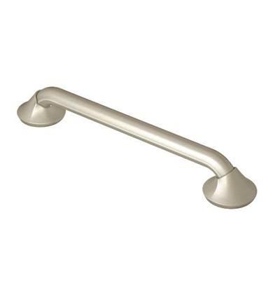 Brushed Nickel 12'' Designer Grab Bar by Moen