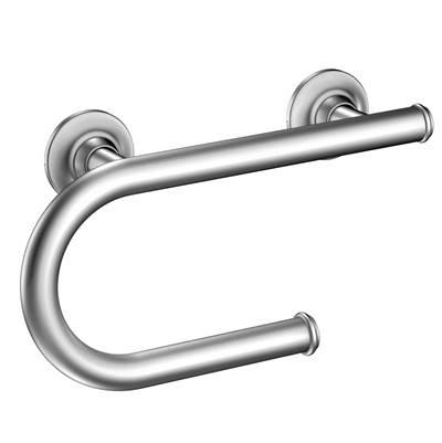 Chrome 8'' Grab Bar With Paper Holder by Moen