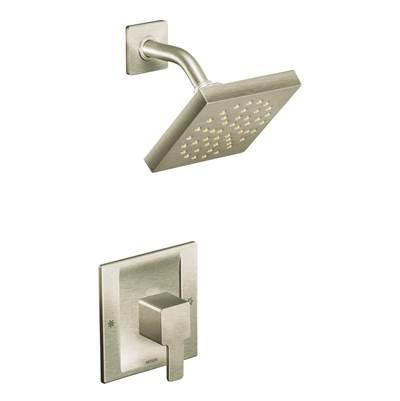 90 Degree Single-Handle Shower Faucet Trim Kit in Brushed Nickel (Showerhead and Valve Sold Separately)