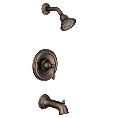 Brantford Single-Handle 1-Spray Posi-Temp Tub and Shower Faucet Trim Kit in Oil Rubbed Bronze (Valve Sold Separately)