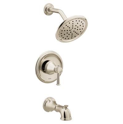 Belfield Single-Handle 1-Spray Posi-Temp Eco Tub and Shower Faucet Trim Kit in Polished Nickel (Valve Sold Separately)