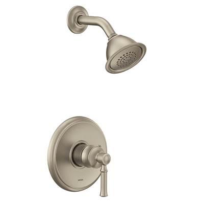 Dartmoor M-CORE 2-Series Eco Performance 1-Handle Shower Trim Kit in Brushed Nickel (Valve Sold Separately) by Moen