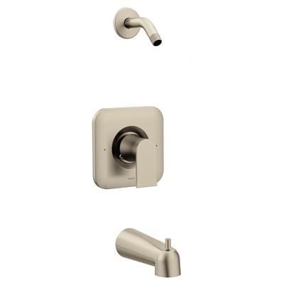 Genta Brushed Nickel Posi-Temp Single-Handle Tub/Shower Trim Only by Moen