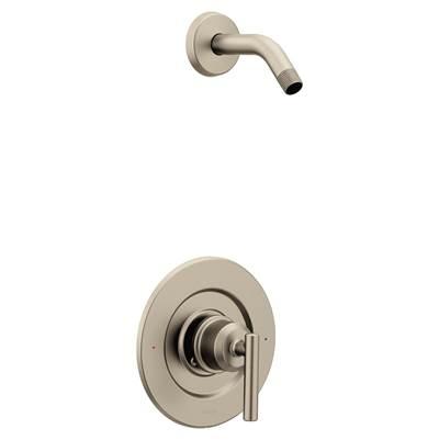Gibson Single-Handle Posi-Temp Shower Faucet Trim Kit in Brushed Nickel (Shower Head and Valve Not Included) by Moen