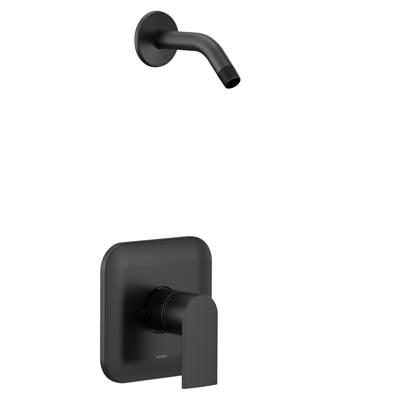 Genta M-CORE 2-Series 1-Handle Shower Trim Kit in Matte Black (Valve Sold Separately) by Moen