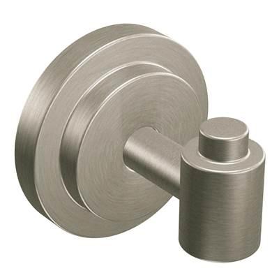 Brushed Nickel Single Robe Hook by Moen