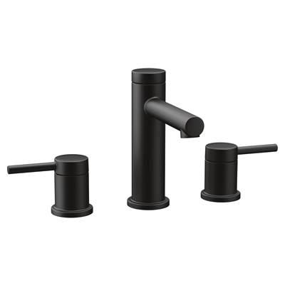 Align 8 in. Widespread 2-Handle Bathroom Faucet Trim Kit in Matte Black (Valve Sold Separately) by Moen