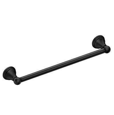 Matte Black 18'' Towel Bar by Moen