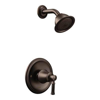 Dartmoor Posi-Temp Single-Handle Wall-Mount Shower Only Faucet Trim Kit in Oil Rubbed Bronze (Valve Sold Separately) by Moen