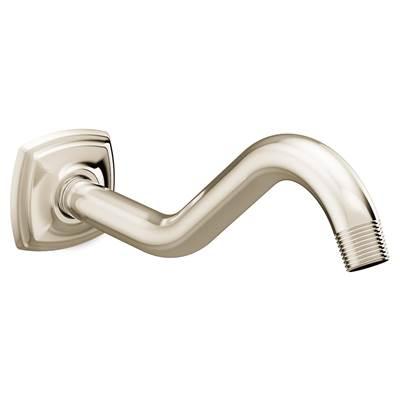 Curved Shower Arm with Wall Flange, Polished Nickel by Moen