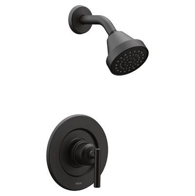 Gibson Posi-Temp Pressure Balancing Eco-Performance Modern Shower Only Trim, Valve Required, Matte Black by Moen