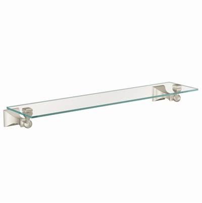 Brushed Nickel Vanity Shelf