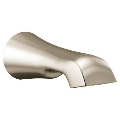 Flara 1/2-Inch Slip Fit Connection Non-Diverting Tub Spout, Polished Nickel by Moen