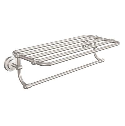 Brushed Nickel Towel Shelf by Moen