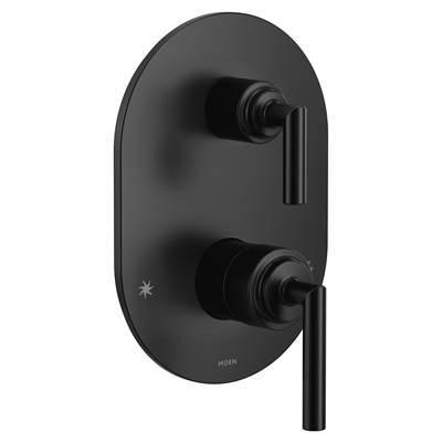 Arris M-CORE 3-Series 2-Handle Shower Trim with Integrated Transfer Valve in Matte Black (Valve Sold Separately) by Moen