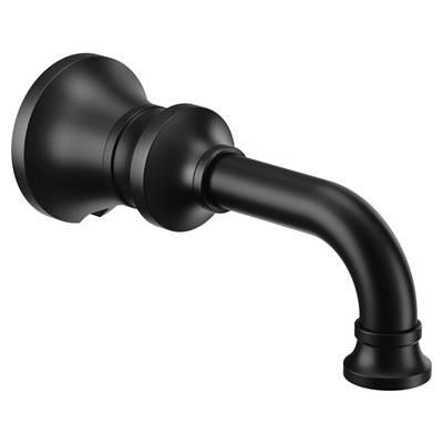 Colinet Traditional Non-diverting Tub Spout with Slip-fit CC Connection in Matte Black by Moen