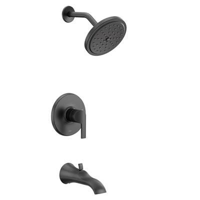 Doux M-CORE 2-Series Eco Performance 1-Handle Tub and Shower Trim Kit in Matte Black (Valve Sold Separately) by Moen