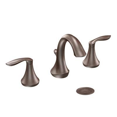 Eva 8 in. Widespread 2-Handle High-Arc Bathroom Faucet Trim Kit in Oil Rubbed Bronze (Valve Sold Separately) by Moen