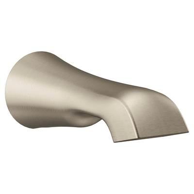 Flara 1/2-Inch Slip Fit Connection Non-Diverting Tub Spout, Brushed Nickel by Moen