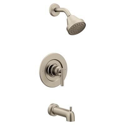 Gibson Posi-Temp Pressure Balancing Eco-Performance Modern Tub and Shower Trim, Valve Required, Brushed Nickel by Moen