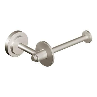 Brushed Nickel Single-Post Paper Holder by Moen