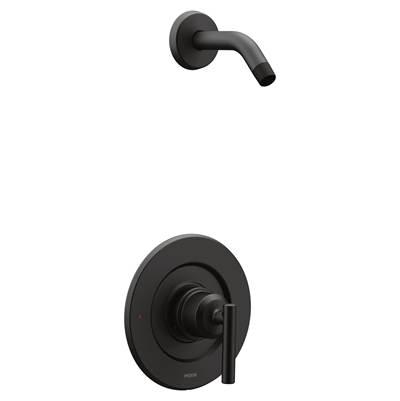 Gibson Single-Handle Posi-Temp Shower Faucet Trim Kit in Matte Black (Shower Head and Valve Not Included) by Moen
