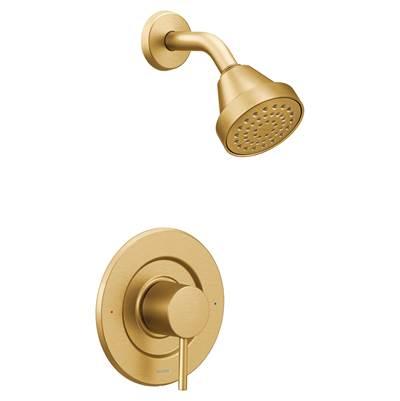 Align Single-Handle Posi-Temp Shower Faucet Trim Kit in Brushed Gold (Valve Sold Separately) by Moen