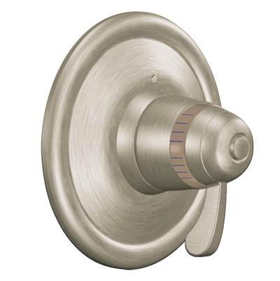 ExactTemp 1-Handle Thermostatic Valve Trim Kit in Brushed Nickel (Valve Sold Separately) by Moen