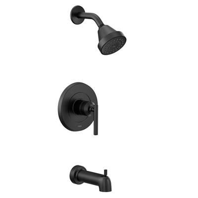 Gibson M-CORE 2-Series Eco Performance 1-Handle Tub and Shower Trim Kit in Matte Black (Valve Sold Separately) by Moen
