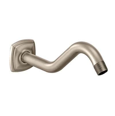 Curved Shower Arm with Wall Flange, Brushed Nickel by Moen