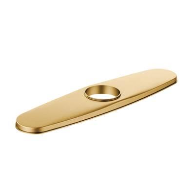 Align 10.27 in. x 2.45 in. Escutcheon Plate in Brushed Gold by Moen