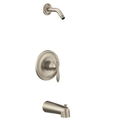Eva M-CORE 2-Series 1-Handle Tub and Shower Trim Kit in Brushed Nickel (Valve Sold Separately) by Moen