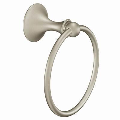 Brushed Nickel Towel Ring by Moen