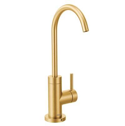 Sip Modern Cold Water Kitchen Beverage Faucet with Optional Filtration System, Brushed Gold by Moen