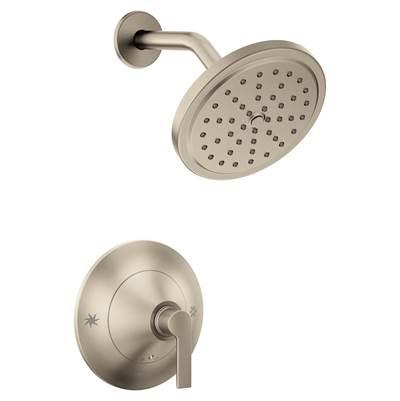 Doux 1-Handle Eco-Performance Posi-Temp Shower Faucet Trim Kit in Brushed Nickel (Valve Sold Separately) by Moen