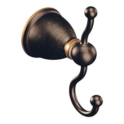 Mediterranean Bronze Double Robe Hook by Moen