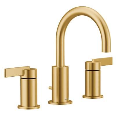 Cia 8 in. Widespread 2-Handle High-Arc Bathroom Faucet Trim Kit in Brushed Gold (Valve Sold Separately) by Moen