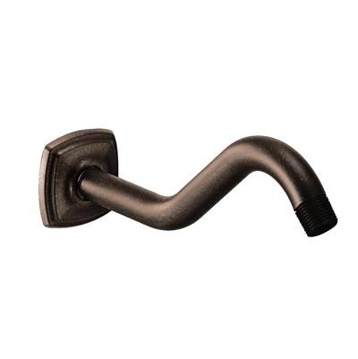 Curved Shower Arm with Wall Flange, Oil Rubbed Bronze by Moen