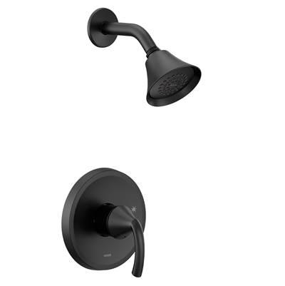 Glyde M-CORE 2-Series Eco Performance 1-Handle Shower Trim Kit in Matte Black (Valve Sold Separately) by Moen