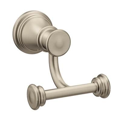 Brushed Nickel Double Robe Hook by Moen