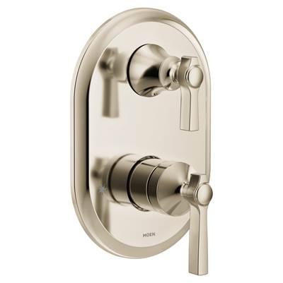 Flara M-CORE 3-Series 2-Handle Shower Trim with Integrated Transfer Valve in Polished Nickel (Valve Sold Separately) by Moen