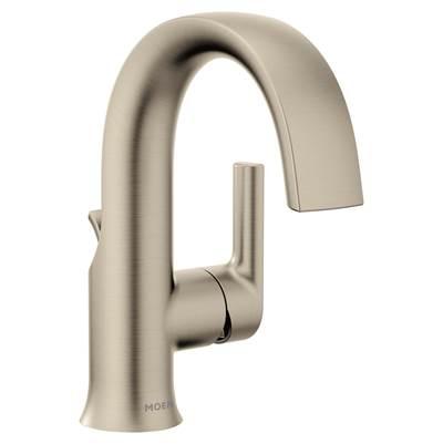 Doux One-Handle High Arc Laminar Stream Bathroom Faucet, Brushed Nickel by Moen