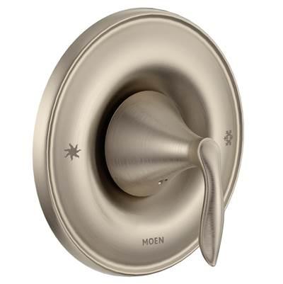 Eva Single-Handle Posi-Temp Valve Trim Kit in Brushed Nickel (Valve Sold Separately) by Moen