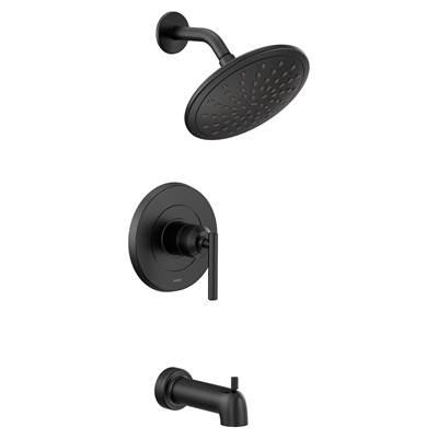 Gibson M-CORE 2-Series Eco Performance 1-Handle Tub and Shower Trim Kit in Matte Black (Valve Sold Separately) by Moen