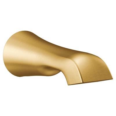 Flara 1/2-Inch Slip Fit Connection Non-Diverting Tub Spout, Brushed Gold by Moen
