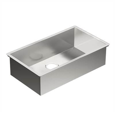1800 Series 31-Inch x 18-Inch Undermount 18 Gauge Stainless Steel Kitchen Single Bowl Sink Stainless Steel