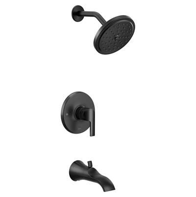 Doux M-CORE 3-Series 1-Handle Eco-Performance Tub and Shower Trim Kit in Matte Black (Valve Sold Separately) by Moen