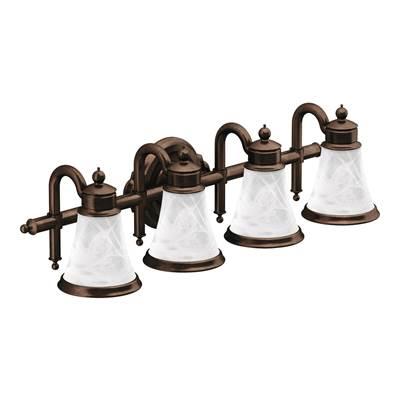 Oil Rubbed Bronze Four Globe Bath Light