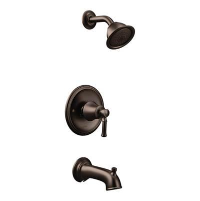 Dartmoor Posi-Temp Single-Handle Wall-Mount Faucet Trim Kit in Oil Rubbed Bronze (Valve Sold Separately) by Moen