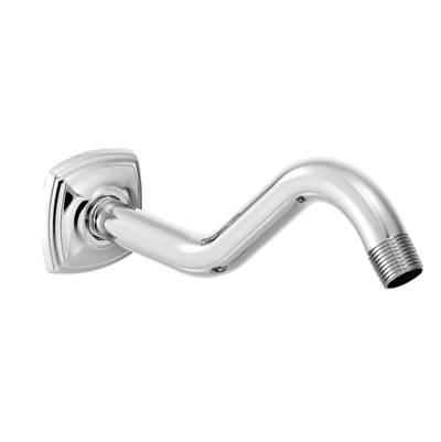 Curved Shower Arm with Wall Flange, Chrome by Moen
